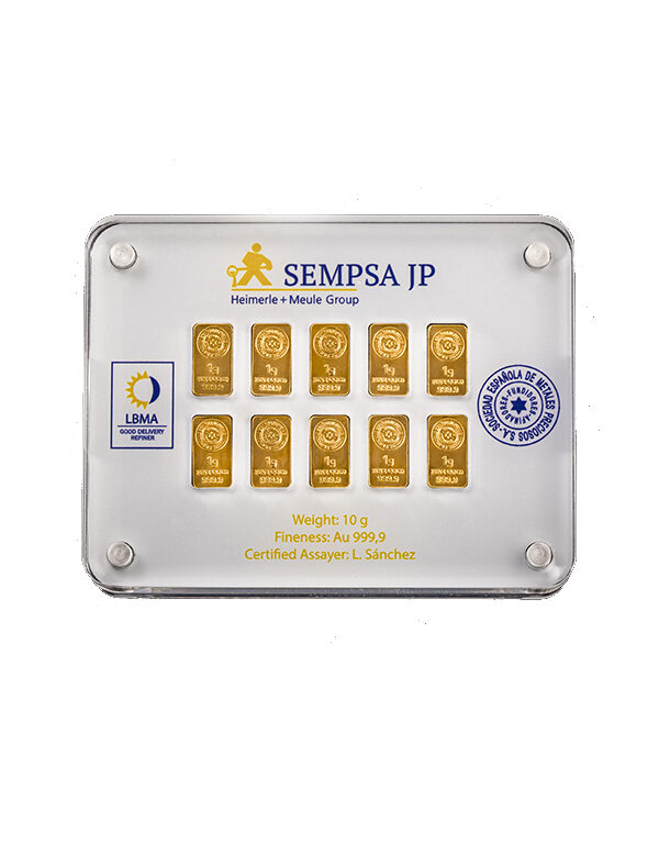 Pack Lingotes oro 10 x 1 gr - SEMP S.A., España