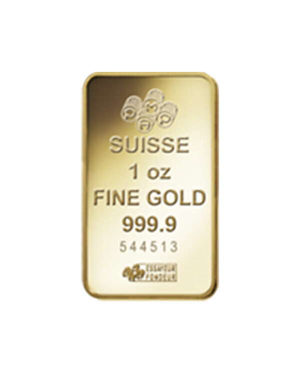 Lingote oro 1 onza (31,10g) - PAMP, Suiza