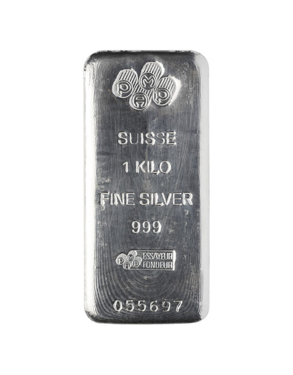Lingote plata 1 kg - PAMP S.A., Suiza