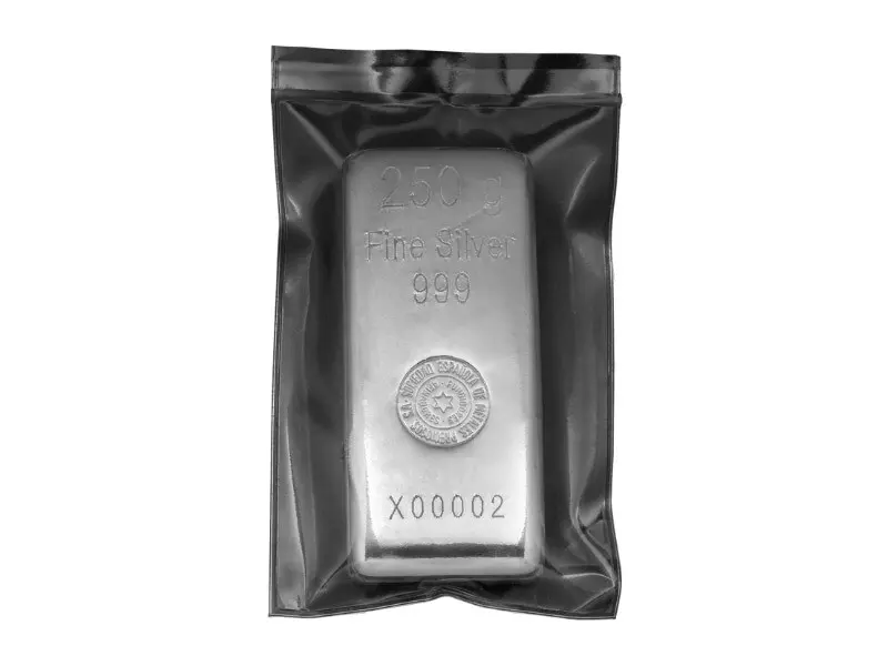 Lingote de plata 250 gr – SEMPSA – España