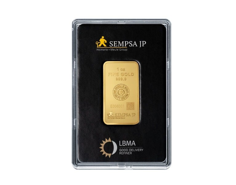 Lingote oro 1 onza (31 10g) – SEMPSA España