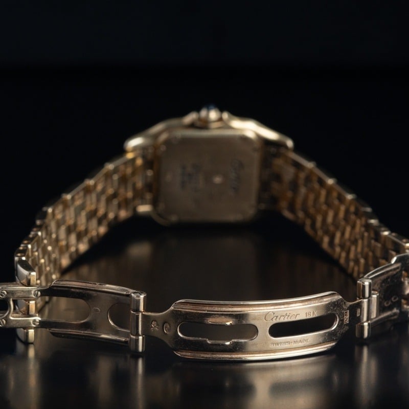 CARTIER Panthere Cuarzo Oro Esfera Blanco 56877 05