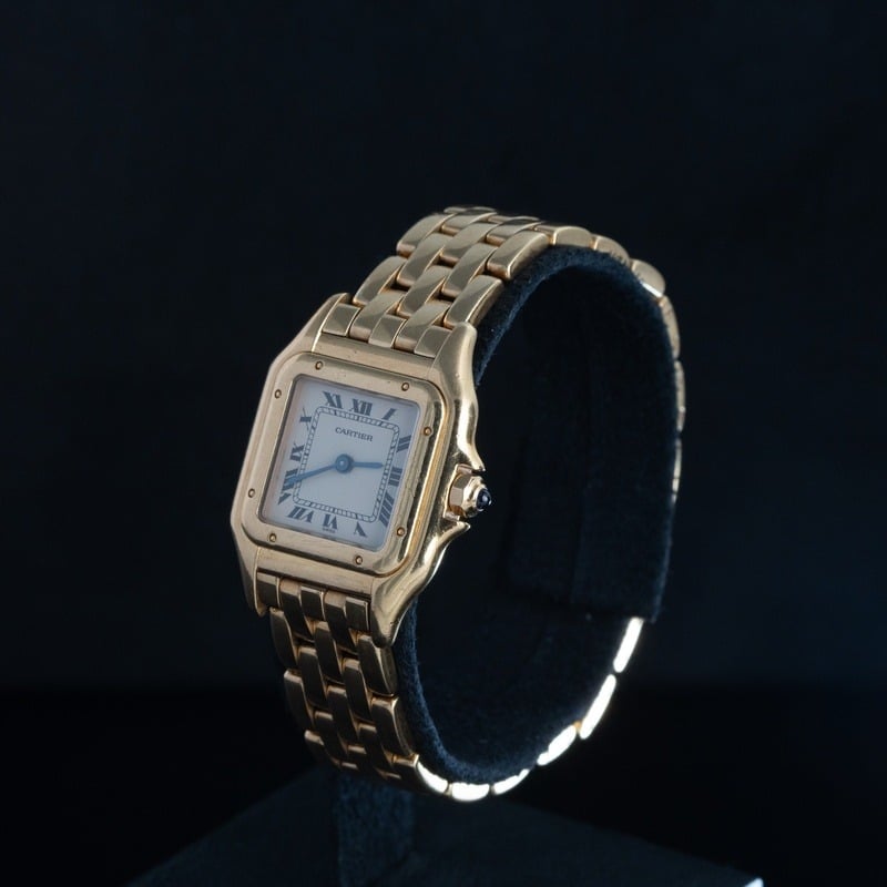 CARTIER Panthere Cuarzo Oro Esfera Blanco 56877 08