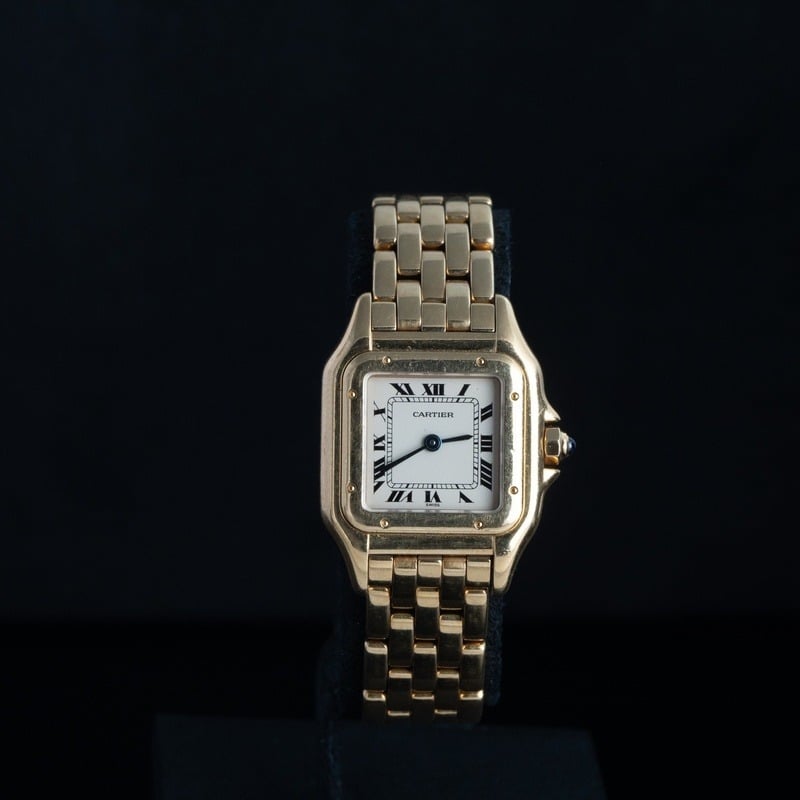 CARTIER Panthere Cuarzo Oro Esfera Blanco 56877 11