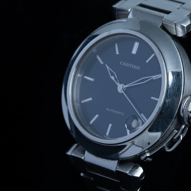CARTIER Pasha C Cuarzo Acero Esfera Azul 56846 02