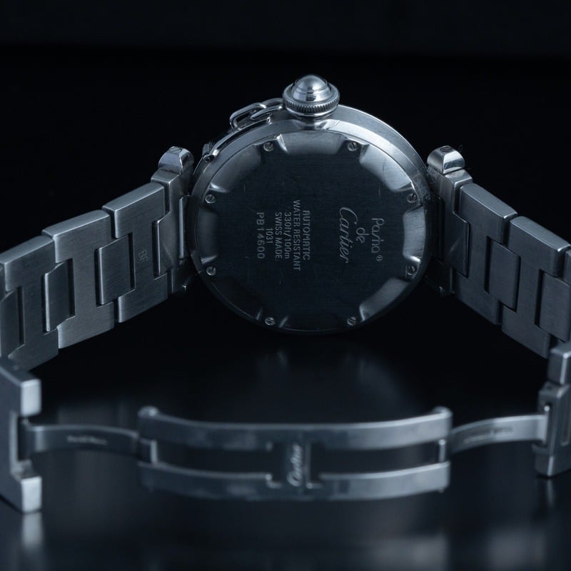 CARTIER Pasha C Cuarzo Acero Esfera Azul 56846 09