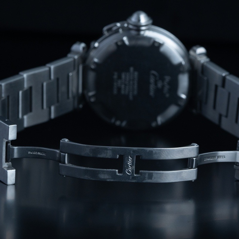 CARTIER Pasha C Cuarzo Acero Esfera Azul 56846 10
