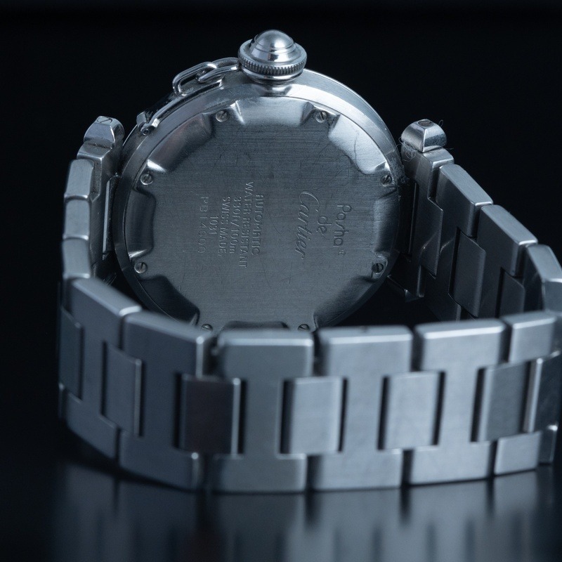 CARTIER Pasha C Cuarzo Acero Esfera Azul 56846 11