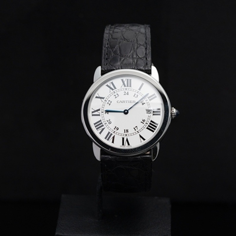CARTIER Rondo Solo Cuarzo Acero Blanco 02