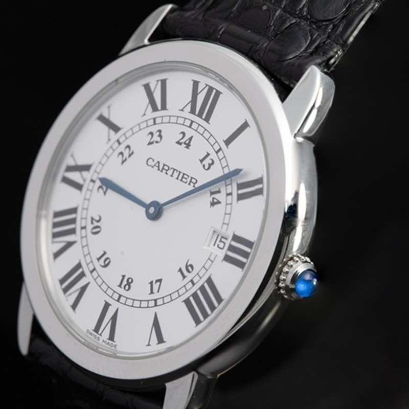 CARTIER Rondo Solo Cuarzo Acero Blanco 06