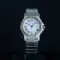 CARTIER Santos Octagon Cuarzo Acero y oro Esfera Blanco 56872 02