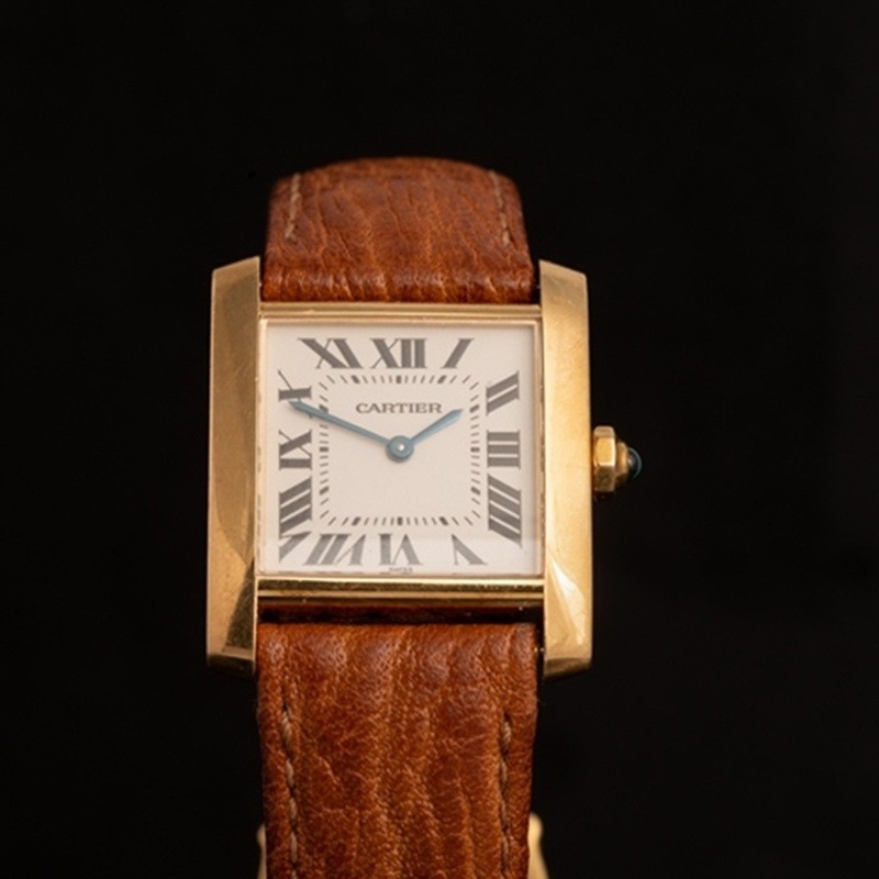 CARTIER Tank Francaise Cuarzo Oro Blanco 1