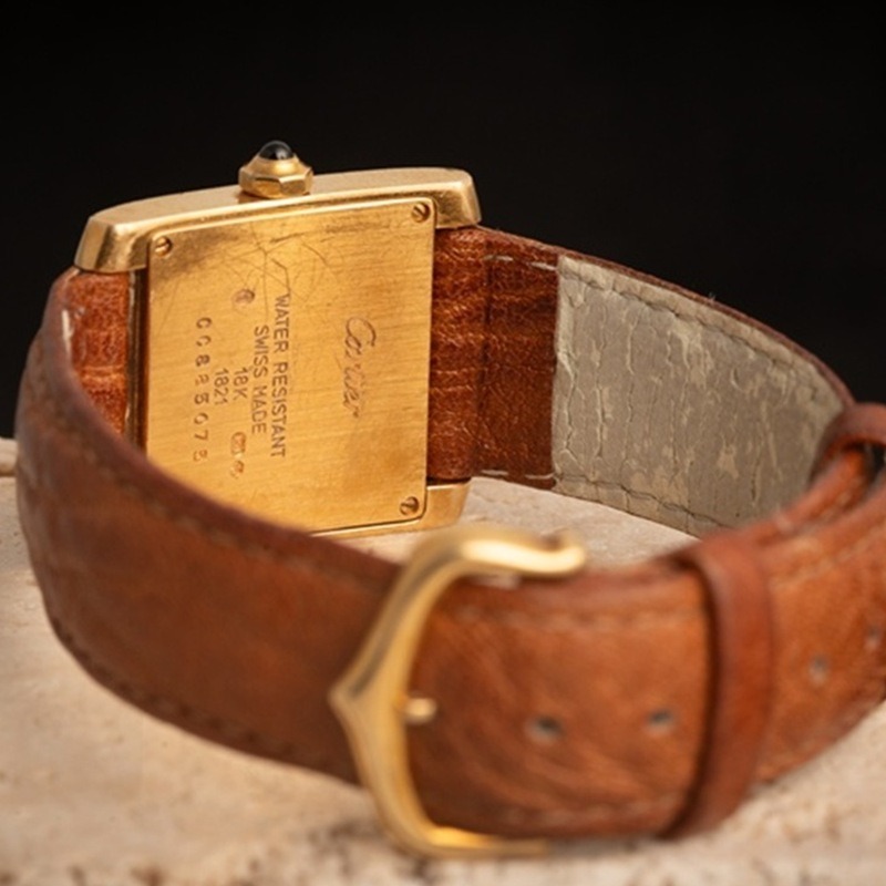 CARTIER Tank Francaise Cuarzo Oro Blanco 11