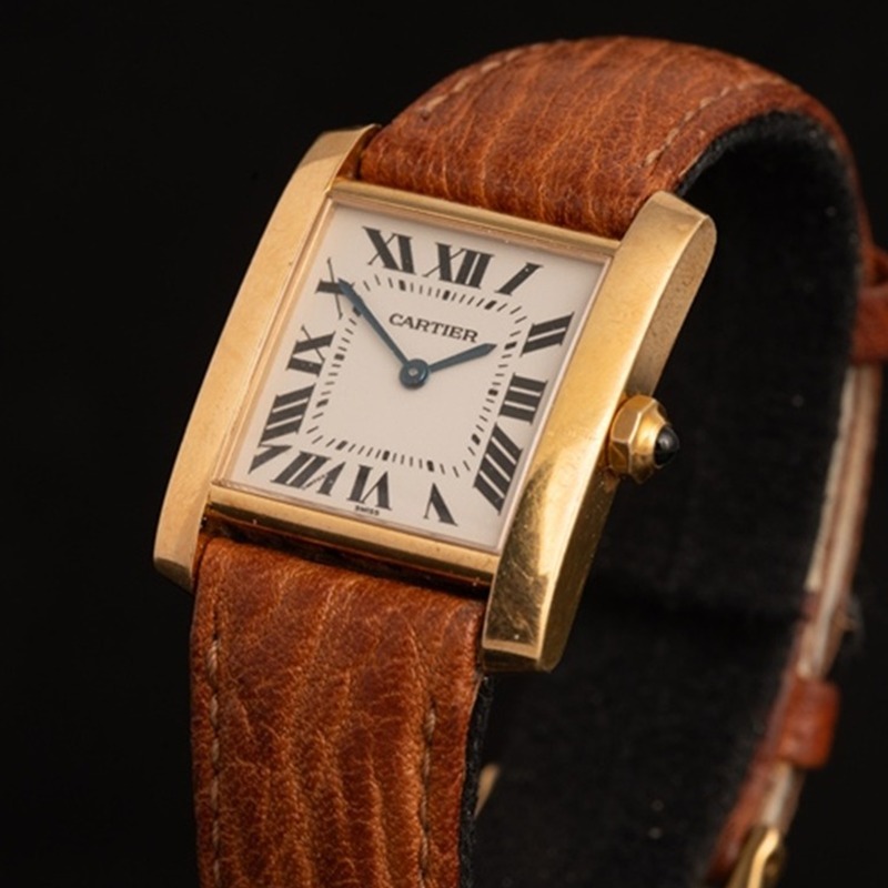 CARTIER Tank Francaise Cuarzo Oro Blanco 4