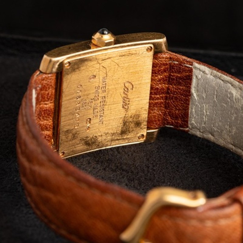 CARTIER Tank Francaise Cuarzo Oro Blanco 8