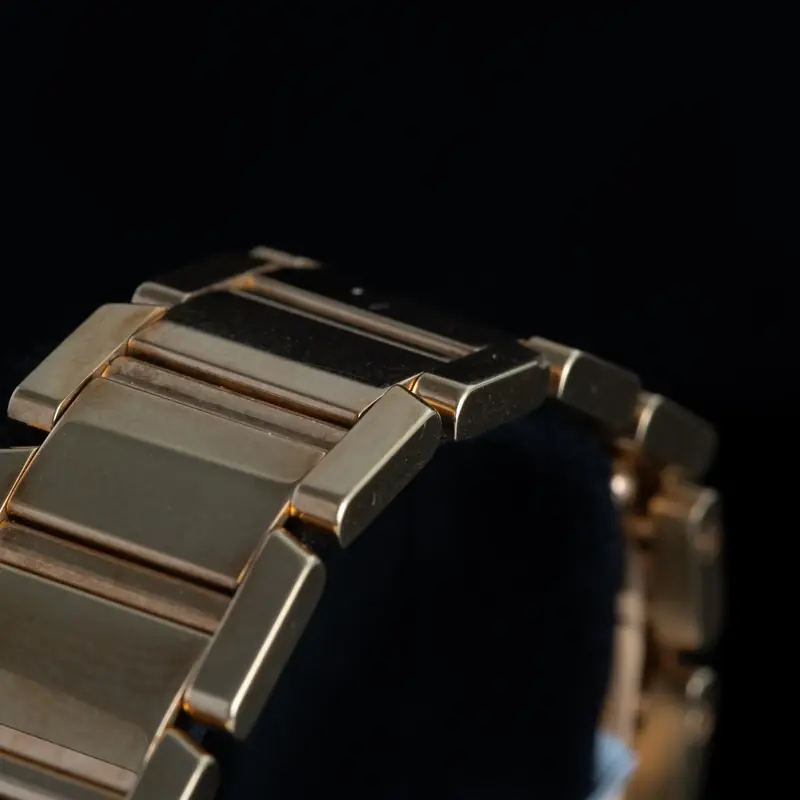 CARTIER Tank Française Cuarzo Oro Esfera Blanco 56878 03
