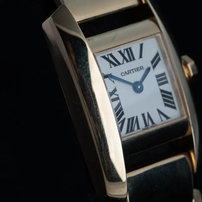 CARTIER Tankissime Cuarzo Oro Esfera Blanco 56815 02