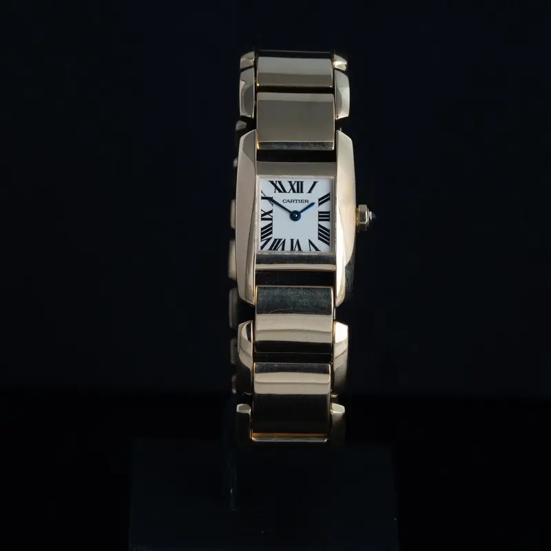 CARTIER Tankissime Cuarzo Oro Esfera Blanco 56815 05