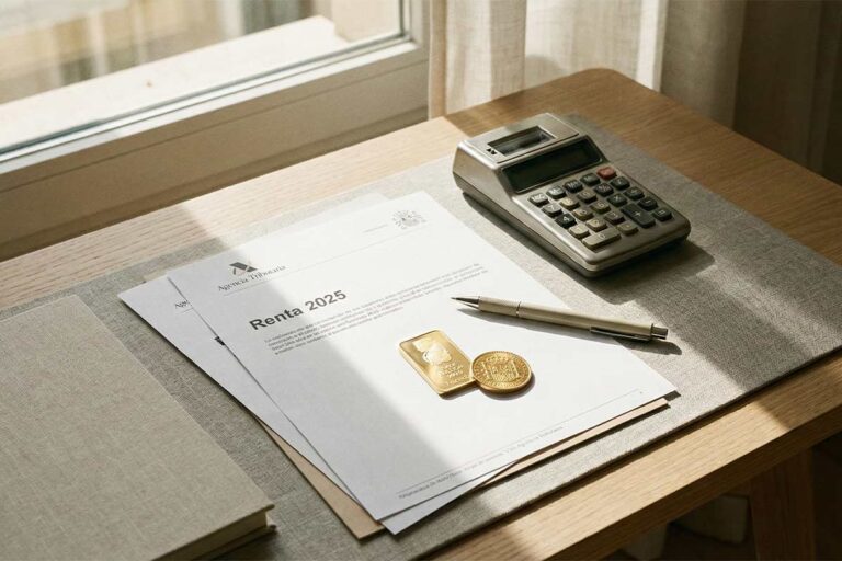 Cómo tributar la venta de oro en la Declaración de la Renta (IVA oro de inversión + IRPF)