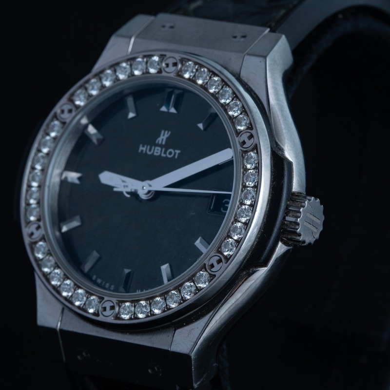 HUBLOT Classic Fusion Automático Acero Esfera Verde 97085 03