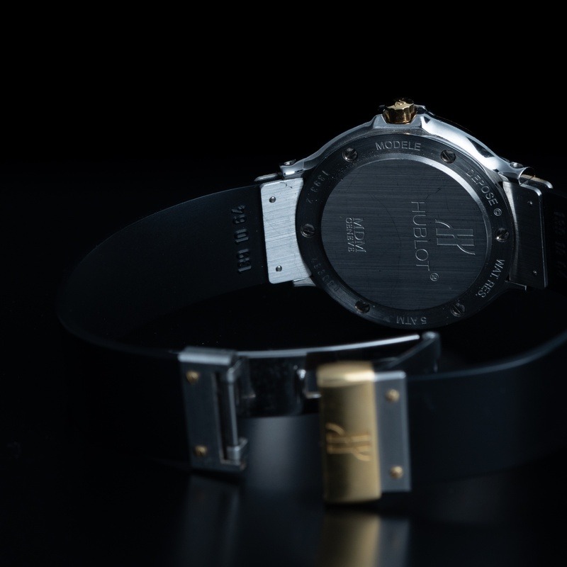 HUBLOT Classic MDM Cuarzo Acero y oro Esfera Negro 34282 09