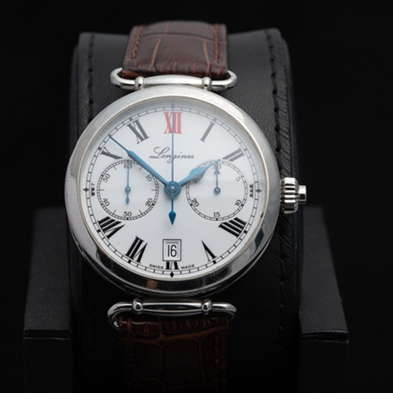 LONGINES Heritage Automatico Acero Blanco 05