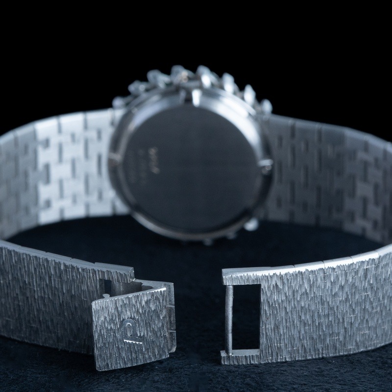 PIAGET VINTAGE Cuerda Oro Esfera Plata 56792 05