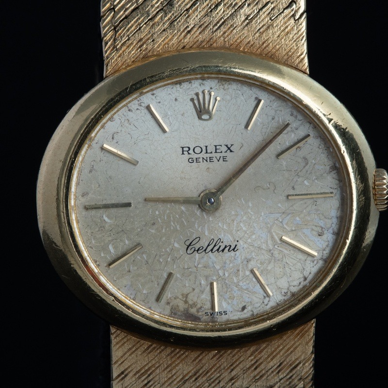ROLEX Cellini Cuerda Oro Esfera Champane 5033 10