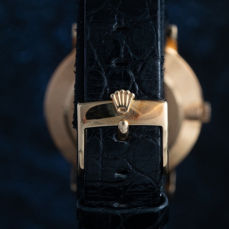 ROLEX Cellini Cuerda Oro Esfera Negro 56830 03