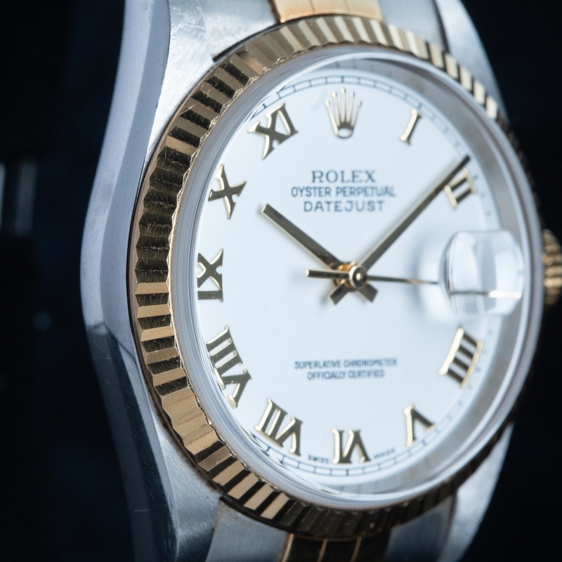 ROLEX Datejust Automático Acero y oro Esfera Blanco 56841 01