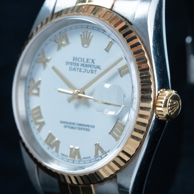 ROLEX Datejust Automático Acero y oro Esfera Blanco 56841 02