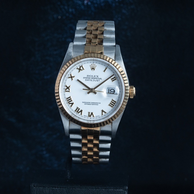 ROLEX Datejust Automático Acero y oro Esfera Blanco 56841 04