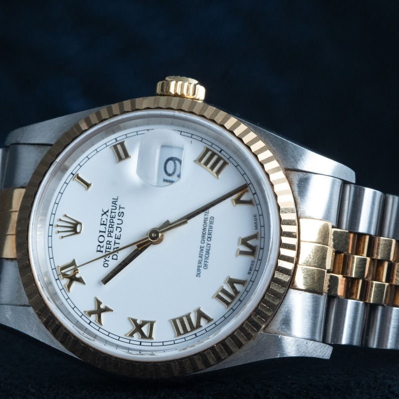 ROLEX Datejust Automático Acero y oro Esfera Blanco 56841 08
