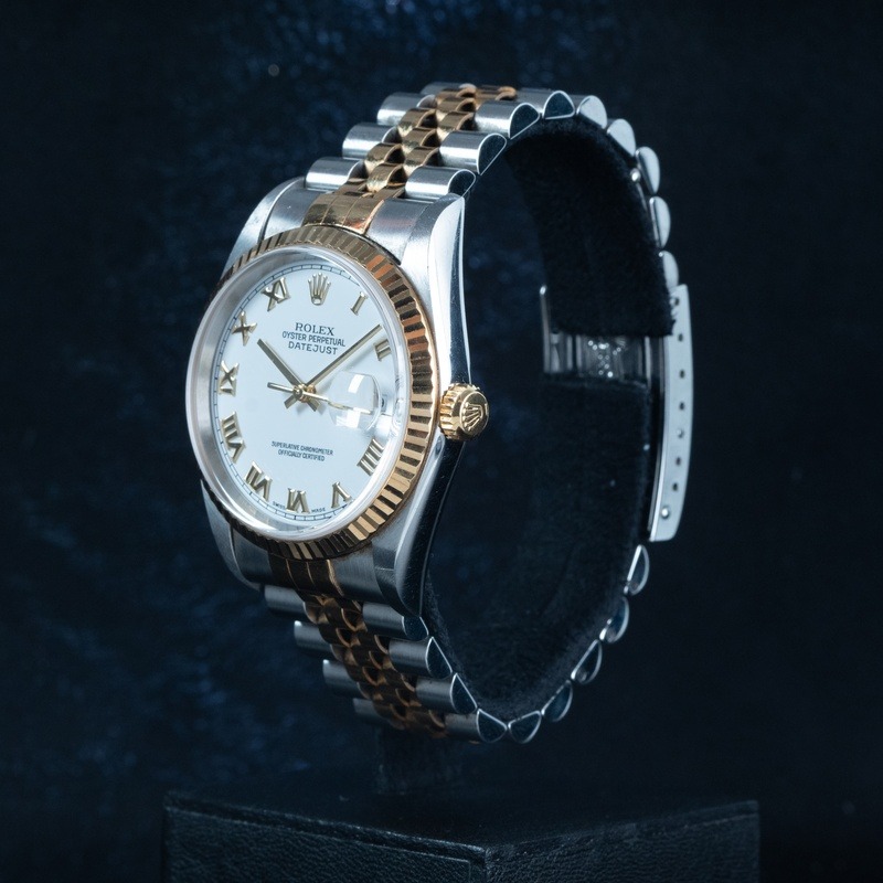 ROLEX Datejust Automático Acero y oro Esfera Blanco 56841 09