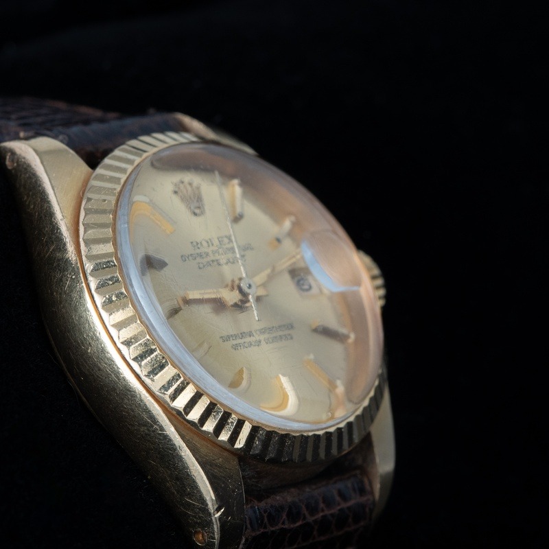 ROLEX Datejust Automático oro Esfera Champane 56808 15