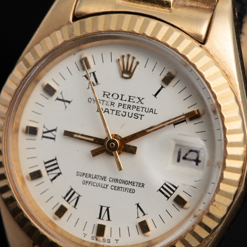ROLEX Datejust lady Automático Oro Esfera Blanco 56847 02