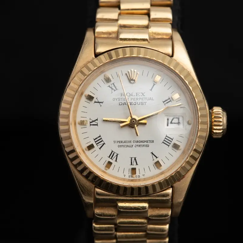 ROLEX Datejust lady Automático Oro Esfera Blanco 56847 04