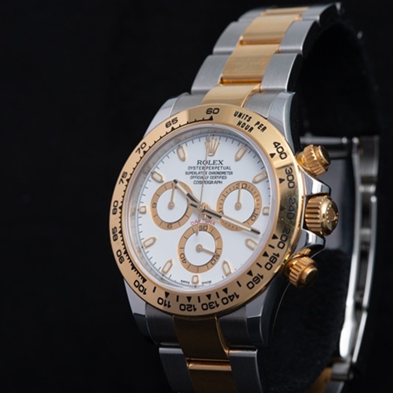 ROLEX Daytona Automatico Acero y oro Blanco 09