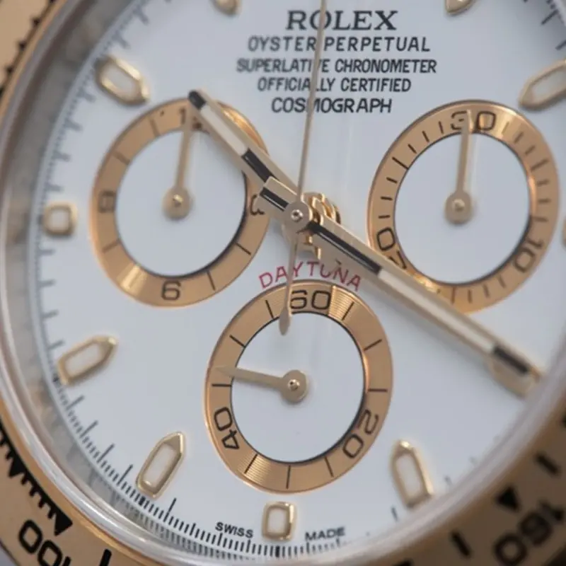 ROLEX Daytona Automatico Acero y oro Blanco 11