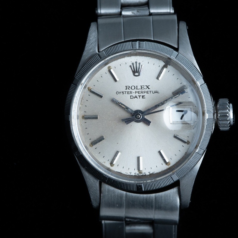 ROLEX Oyster Perperual Lady Date Automático Acero Esfera Plata 56807 01