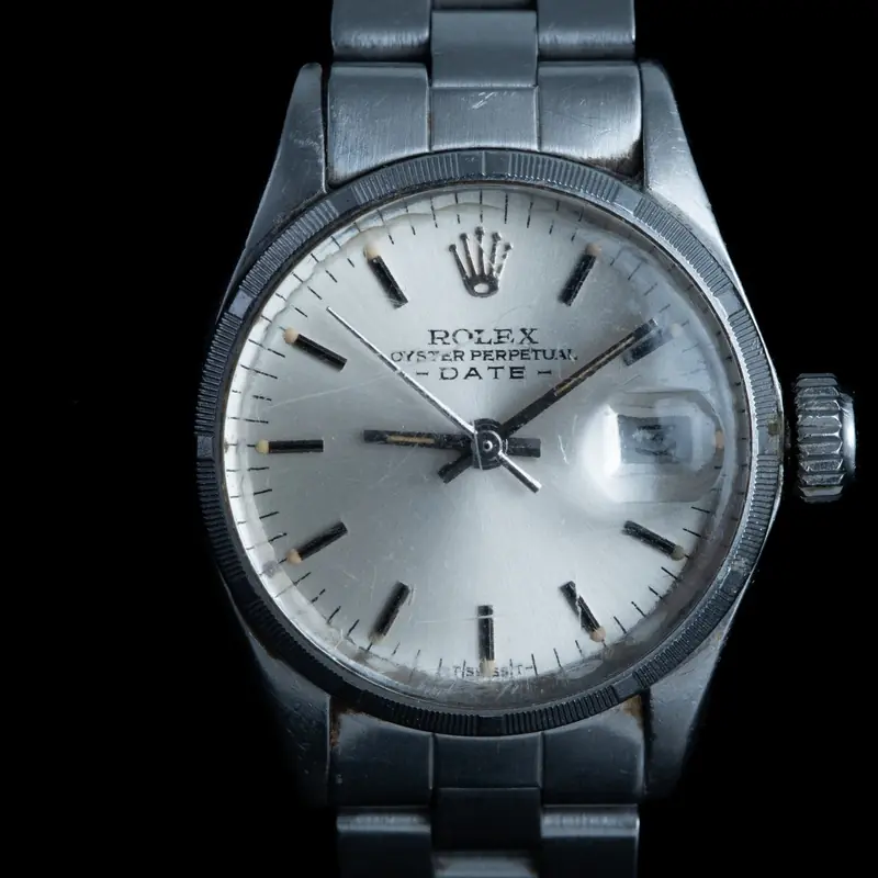 ROLEX Oyster Perpetual Date Automático Acero Esfera Plata 56860 01
