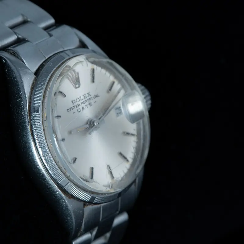 ROLEX Oyster Perpetual Date Automático Acero Esfera Plata 56860 02