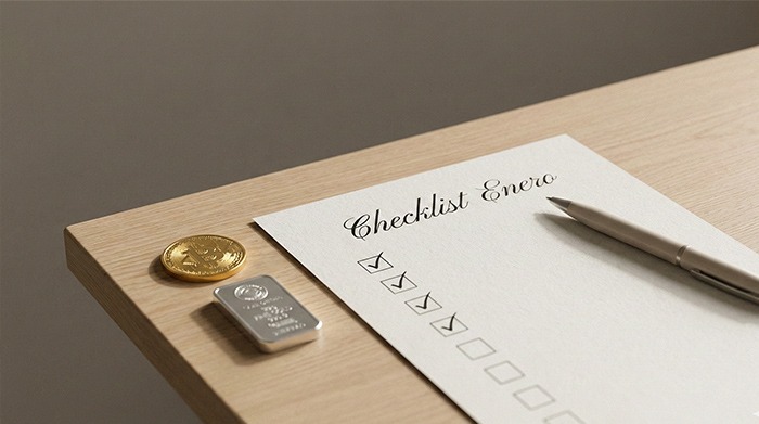 checklist enero oportunidades compra oro plata