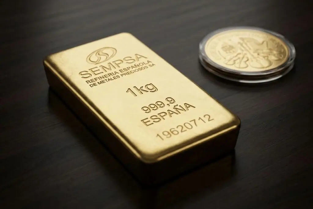 lingotes o monedas