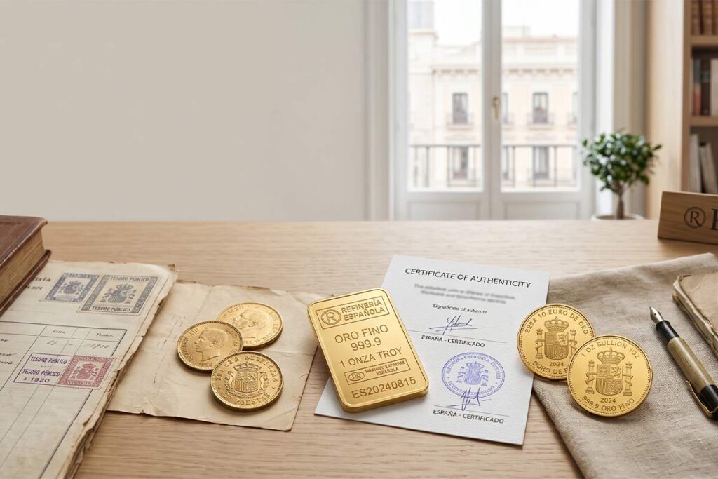 hiistoria del oro de inversión en espana